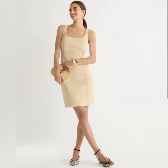 J. Crew Fitted Lightweight Chino Dress - Picture 1 of 5